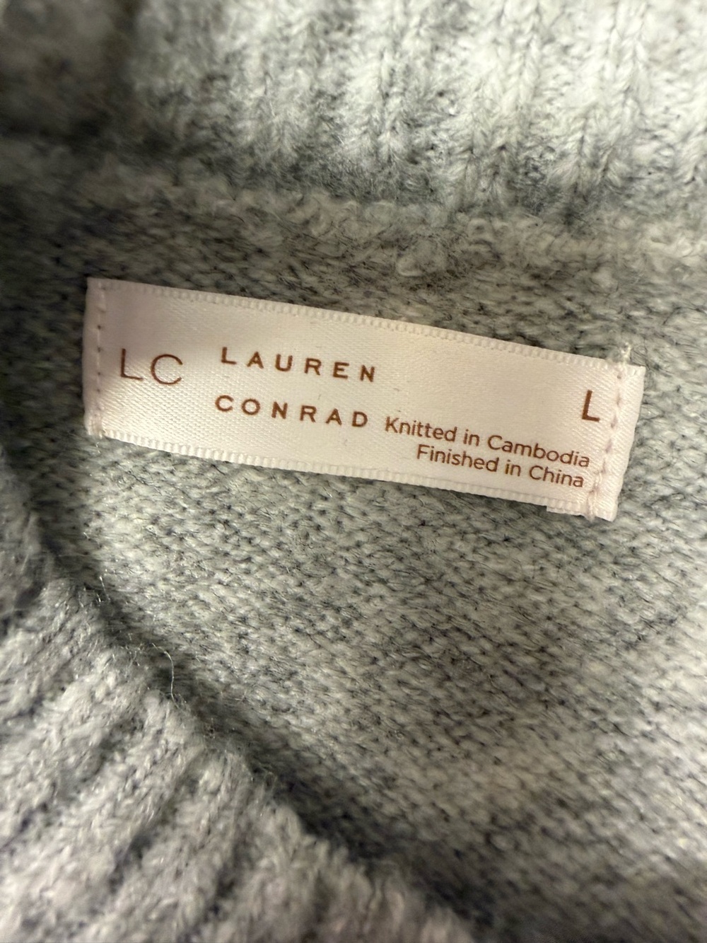 LC Lauren Conrad Rhinestone Bow Raglan Sweater - Picture 5 of 9
